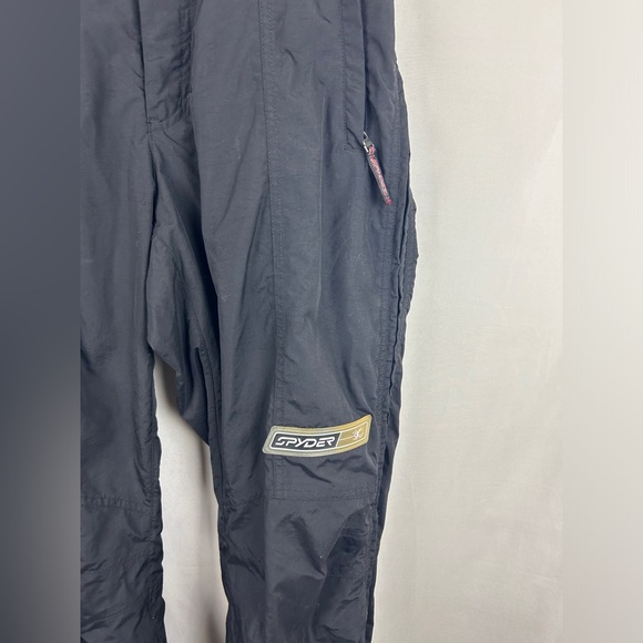 Spyder dynatec Schoeller black long ski bib snowboard adjustable size M long - Picture 7 of 15
